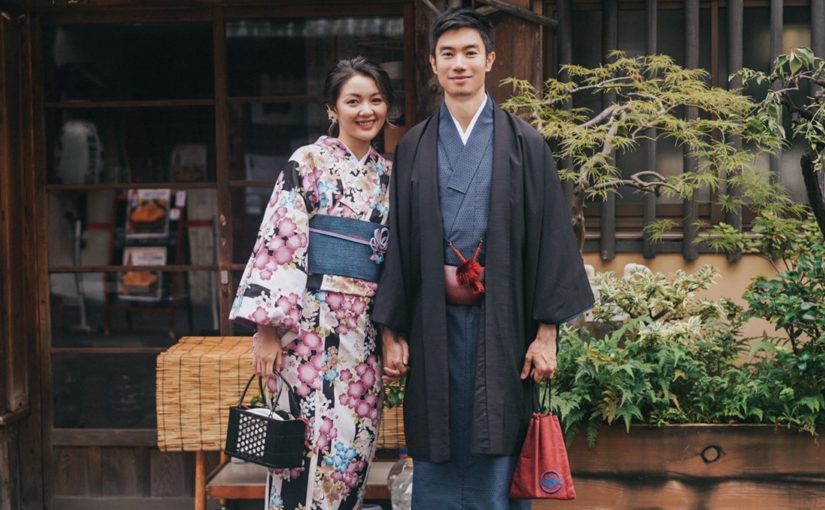 Stroll around Asakusa Kimono as a couple! Introducing winter kimono  coordination